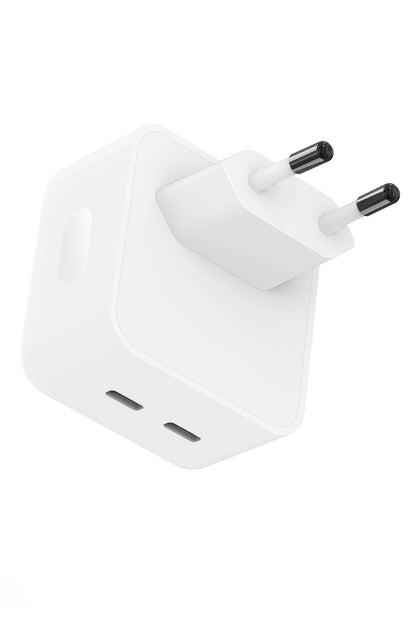 Wiwu Wi-U010 Comet Serisi Dual Type-C Hızlı Şarj Özellikli Seyahat Şarj Başlığı 35W