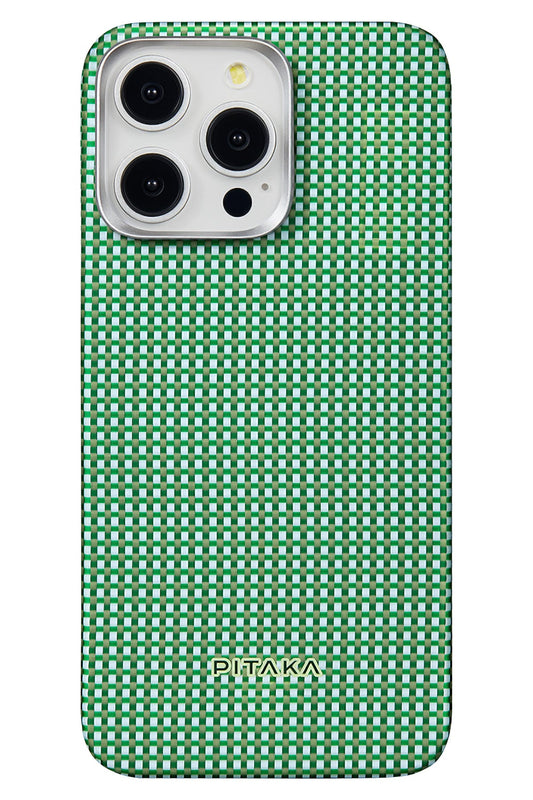 Ultra Slim iPhone 15 Pro Max MagSafe Uyumlu Aramid Fiber Kılıf Forest Green