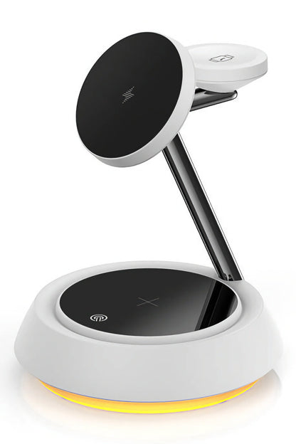 Wiwu Wi-W002 3in1 Hızlı Şarj Özellikli Magnetik Kablosuz Şarj Standı
