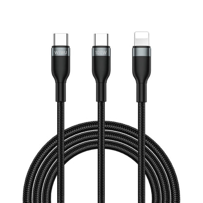 Wi-C029 Concise 2in1 Type-C to Lightning 100W PD 1.2M Şarj Kablosu