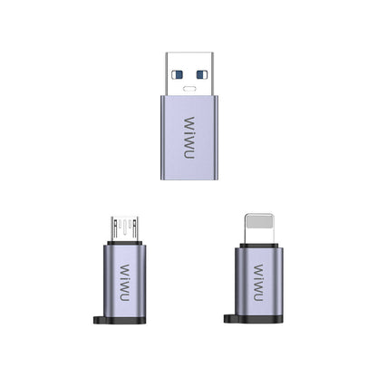 Wi-C031 Concise Serisi 3in1 Type-C to USB-A Micro Lightning Adaptör Paketi