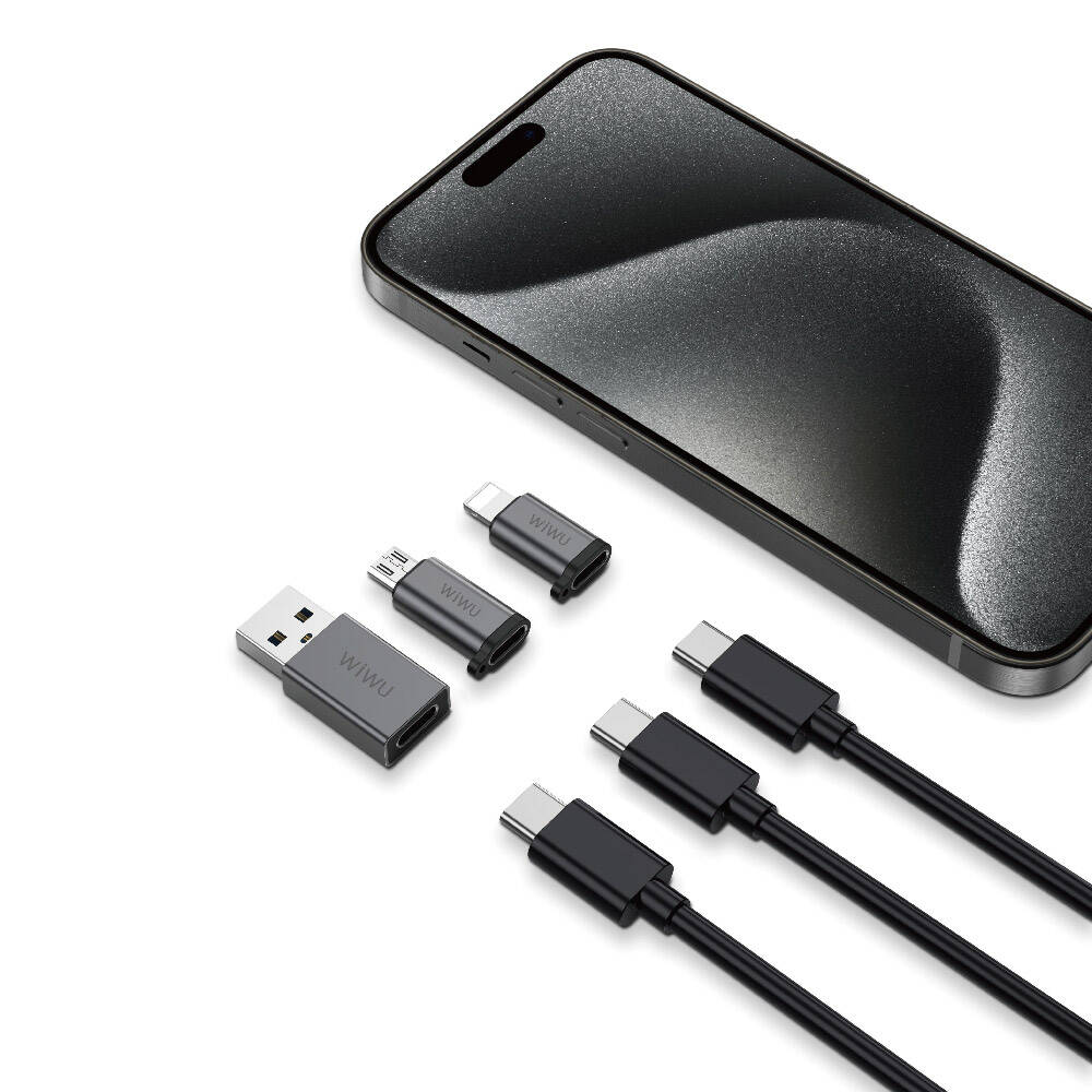 Wi-C031 Concise Serisi 3in1 Type-C to USB-A Micro Lightning Adaptör Paketi