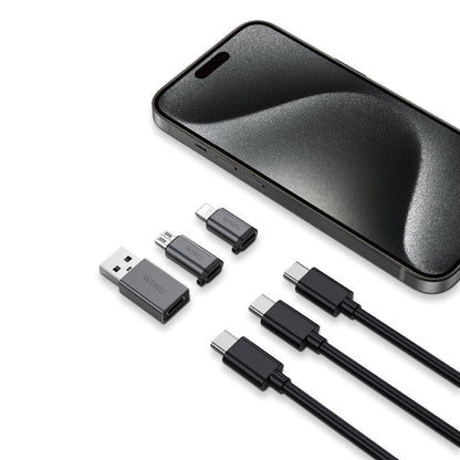 Wi-C031 Concise Serisi 3in1 Type-C to USB-A Micro Lightning Adaptör Paketi