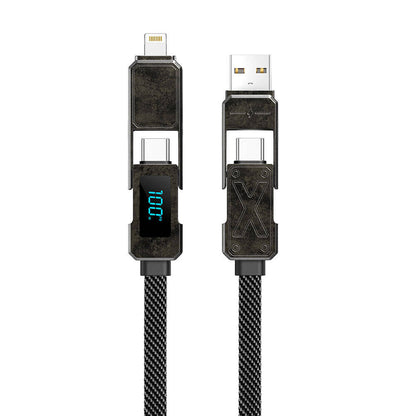 Wi-C039 Titan Serisi 4in1 LED Göstergeli Şarj Kablosu 15cm
