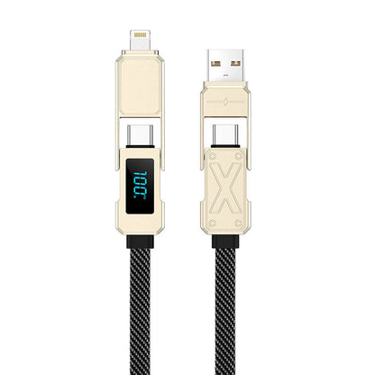 Wi-C039 Titan Serisi 4in1 LED Göstergeli Şarj Kablosu 15cm