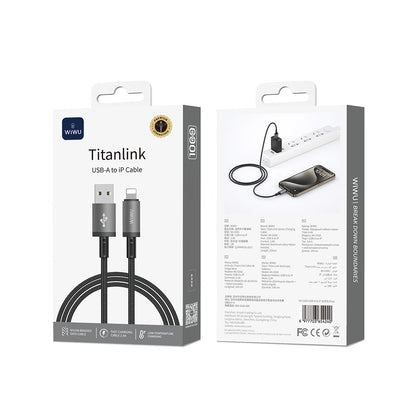 Wi-C055 Titanlink USB-A to Lightning Hızlı Şarj Kablosu 1M