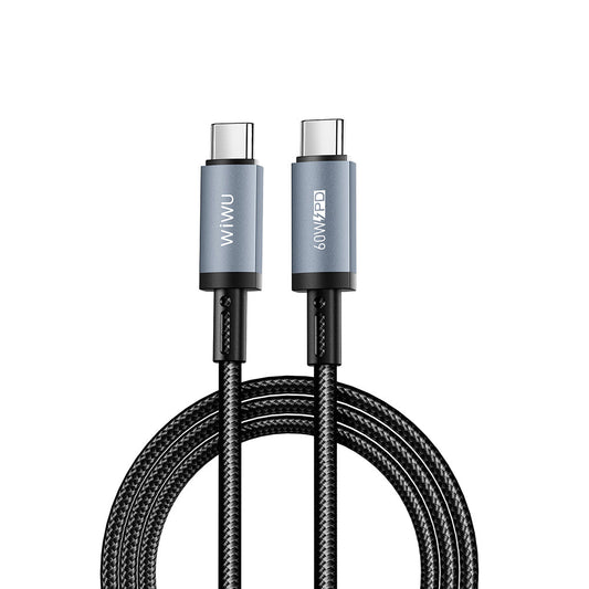 Wi-C057 Titanlink Type-C to Type-C 60W PD Hızlı Şarj Kablosu 1M
