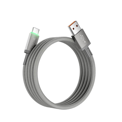 Wi-C082 Maglink USB-A to Type-C LED Göstergeli 60W Hızlı Şarj Kablosu 1M