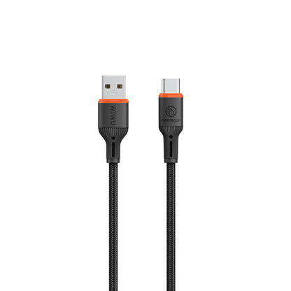 Wi-C096 Flame Guard USB-A to Type-C Hızlı Şarj ve Data Kablosu 1.2m