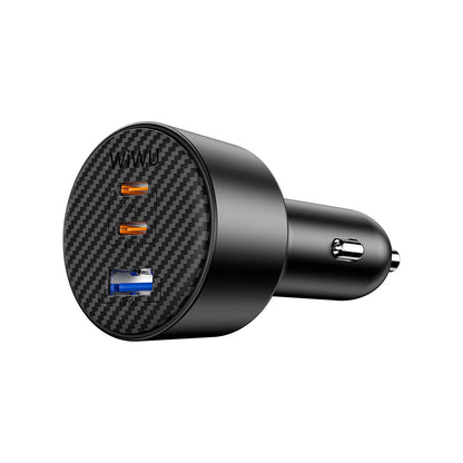 Wi-CC026 PD Type-C + USB-A Portlu 200W Aramid Fiber Araç Şarj Aleti