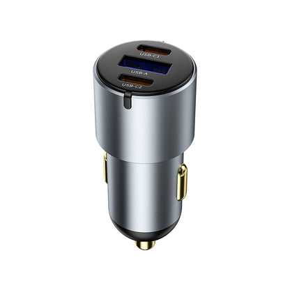 Wi-CC032 Nano Pro 60W Dual Type-C + USB-A Hızlı Şarj Özellikli Araç Şarj Aleti