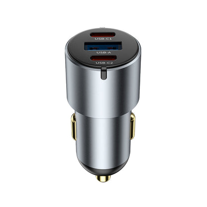 Wi-CC032 Nano Pro 60W Dual Type-C + USB-A Hızlı Şarj Özellikli Araç Şarj Aleti