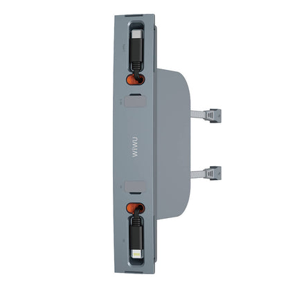 Wi-DS001 Tesla Uyumlu Type-C Lightning USB-A Araç İçi Şarj İstasyonu 60W