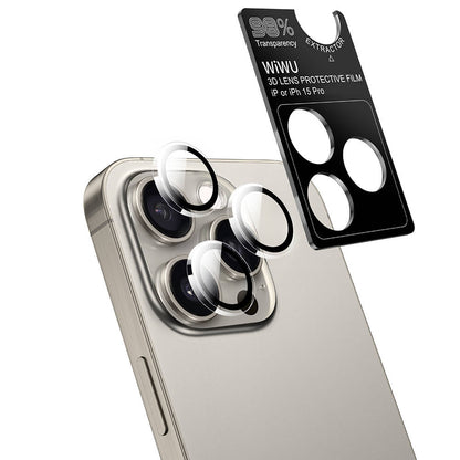 Wi‑IP002 iPhone 15 Pro Ekran ve Kamera Lens Koruyucu Set