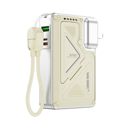 Wi-P057 Knight Serisi Wireless Type-C ve Lightning Kablolu PD Powerbank 35W 10000mAh