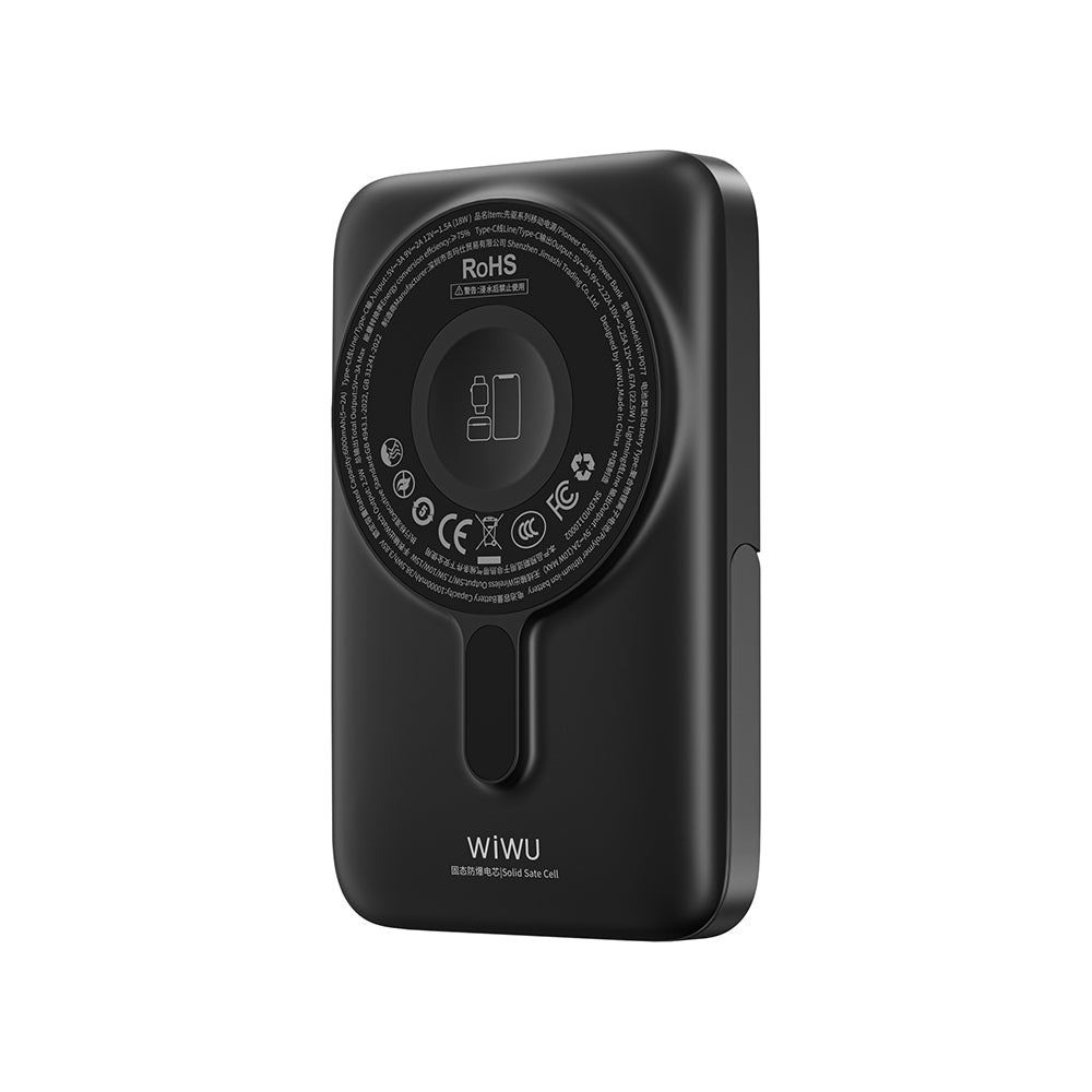 Wi-P077 Pioneer Serisi Standlı Wireless Şarjlı PD 20W Powerbank 10000mAh 15W