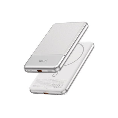 Wi-P088 LED Göstergeli PD 20W Kablosuz Powerbank 5000mAh 15W