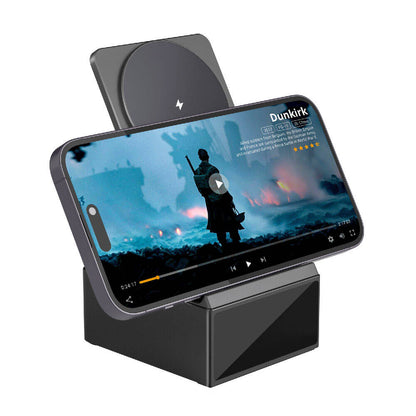 Wi-W011 Platinum 3in1 Dijital Saatli Alarmlı Magnetik Wireless Şarj Standı
