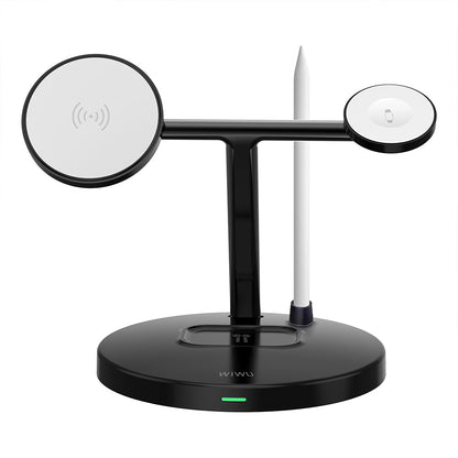 Wi-W032 4 in 1 Magnetik Hızlı Şarj Özellikli Kablosuz Şarj Standı 15W