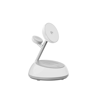 Wi-W036 Qi2 3in1 Magsafe Uyumlu Ambiyans Işıklı Kablosuz Şarj Standı 15W