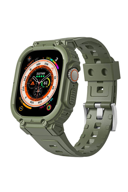 Wiwu Armor Apple Watch / Ultra Uyumlu Kasa Koruyucu Yeşil