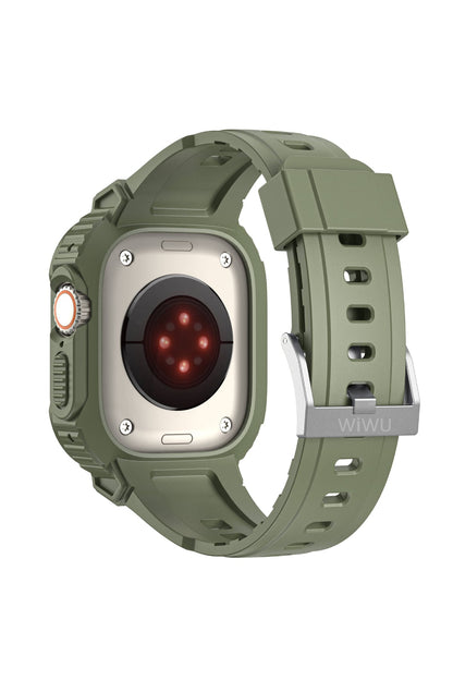 Wiwu Armor Apple Watch / Ultra Uyumlu Kasa Koruyucu Yeşil