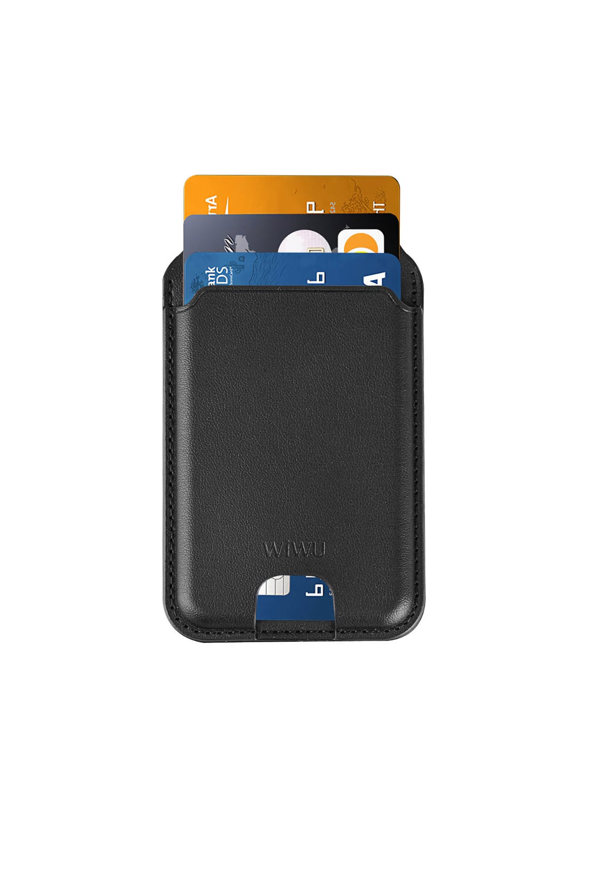 Wiwu MW-003 Magsafe Uyumlu Standlı Deri Kartlık