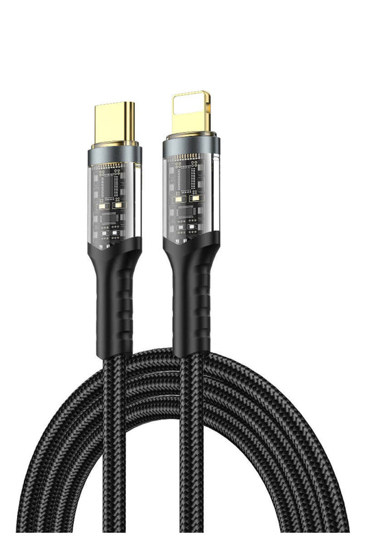 Wiwu Wi-C016 Geek Serisi Type-C to Lightning PD iPhone Şarj Kablosu 30W 1.2 metre