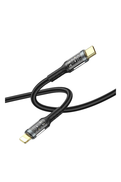 Wiwu Wi-C016 Geek Serisi Type-C to Lightning PD iPhone Şarj Kablosu 30W 1.2 metre