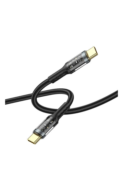 Wiwu Wi-C016 Geek Serisi Type-C to Type-C iPhone Şarj Kablosu 100W 1.2 metre