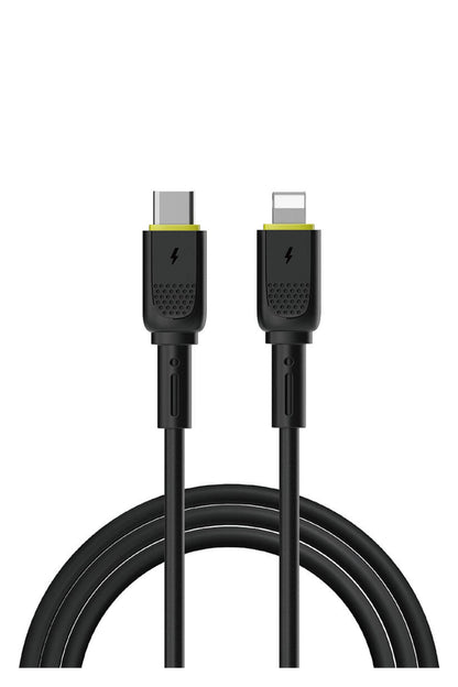 Wiwu Wi-C034 Type-C to Lightning iPhone PD Şarj Kablosu 30W 120cm Siyah