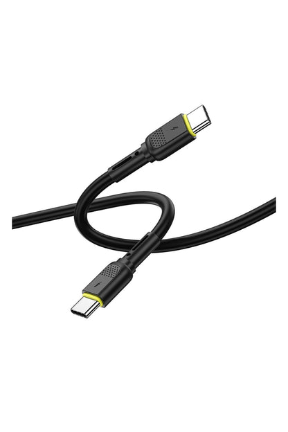 Wiwu Wi-C034 Type-C to Type-C PD Şarj Kablosu 60W 120cm Siyah