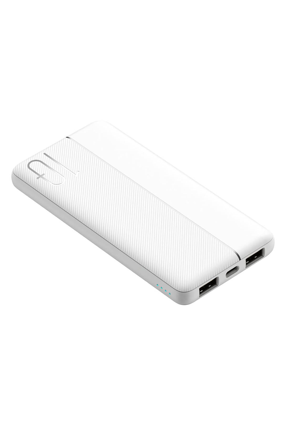 Wiwu Wi-P032 Dual USB-A ve Type-C PD LED Göstergeli Powerbank 10000mAh Beyaz