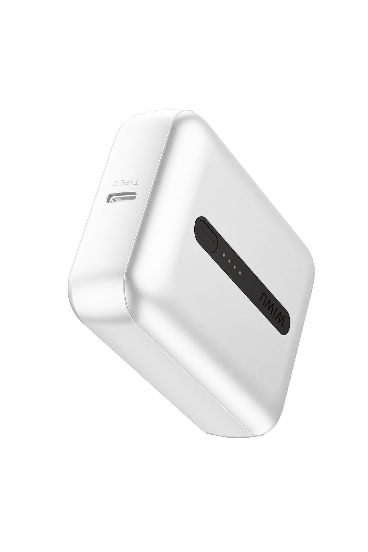 Wiwu Wi-P033 LED Göstergeli Taşınabilir Mini Powerbank 10000mAh Beyaz