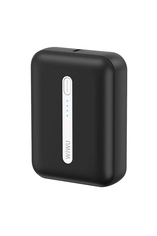 Wiwu Wi-P033 LED Göstergeli Taşınabilir Mini Powerbank 10000mAh Siyah