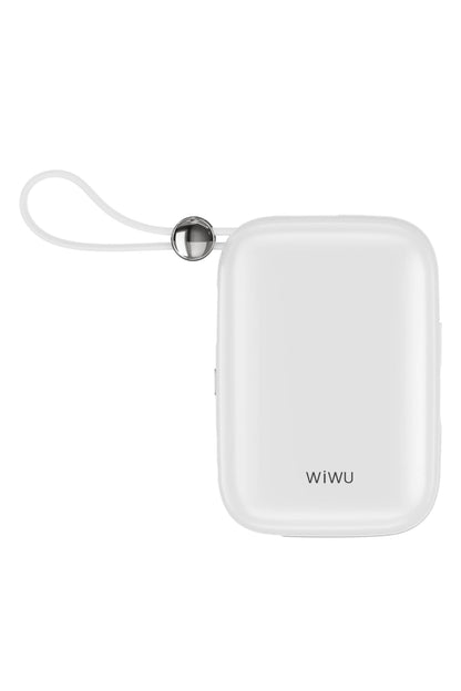Wiwu Wi-P042 Monaco Serisi Lightning ve Type-C Kablolu Dijital LED Göstergeli Askılı Powerbank 10000mAh