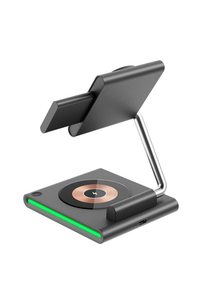 Wiwu Wi-W023 Geek 3in1 Hareketli Başlık Kablosuz Şarj Standı