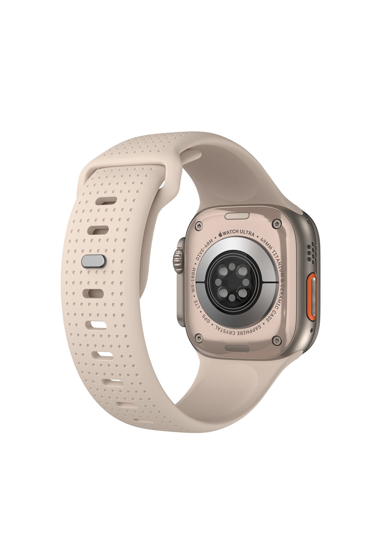 Wiwu Wi-WB0201 Comf Secur Apple Watch / Ultra Uyumlu Silikon Kordon Krem