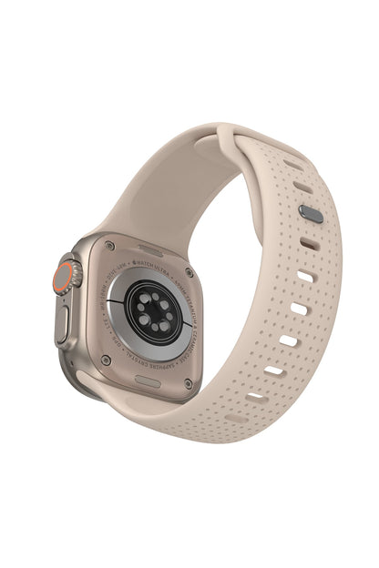 Wiwu Wi-WB0201 Comf Secur Apple Watch / Ultra Uyumlu Silikon Kordon Krem