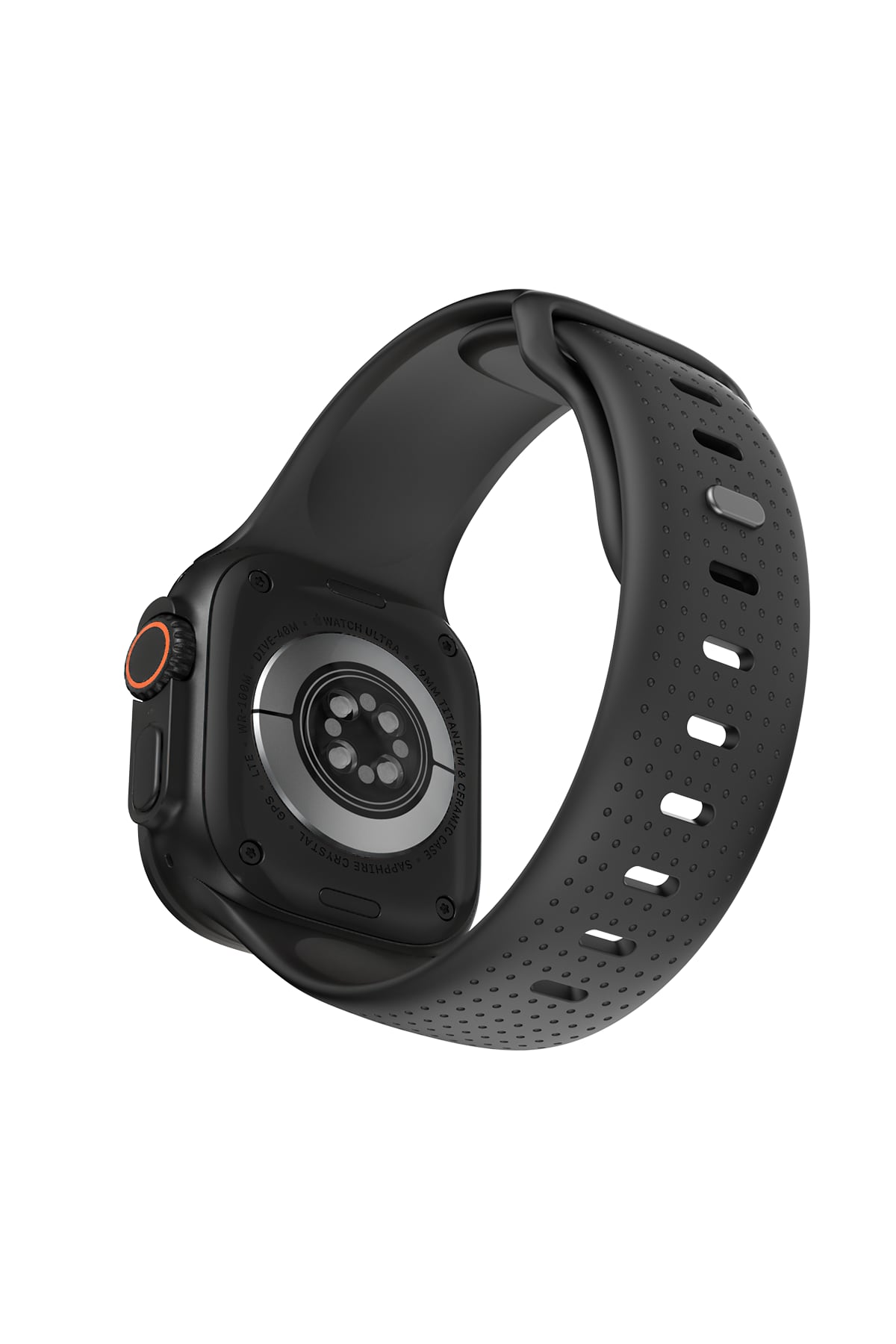 Wiwu Wi-WB0201 Comf Secur Apple Watch / Ultra Uyumlu Silikon Kordon Siyah