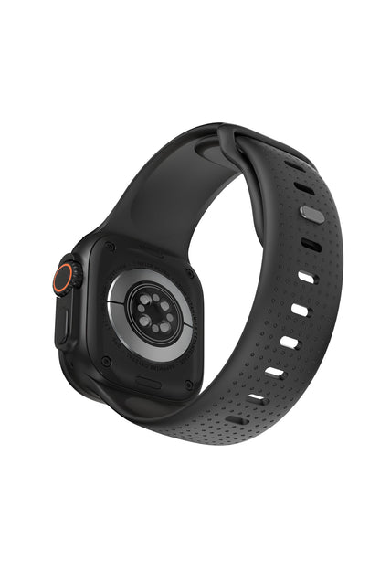 Wiwu Wi-WB0201 Comf Secur Apple Watch / Ultra Uyumlu Silikon Kordon Siyah
