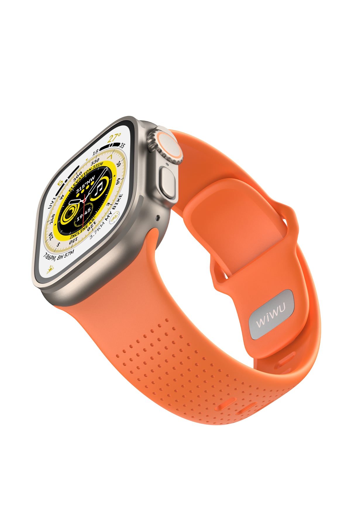 Wiwu Wi-WB0201 Comf Secur Apple Watch / Ultra Uyumlu Silikon Kordon Turuncu