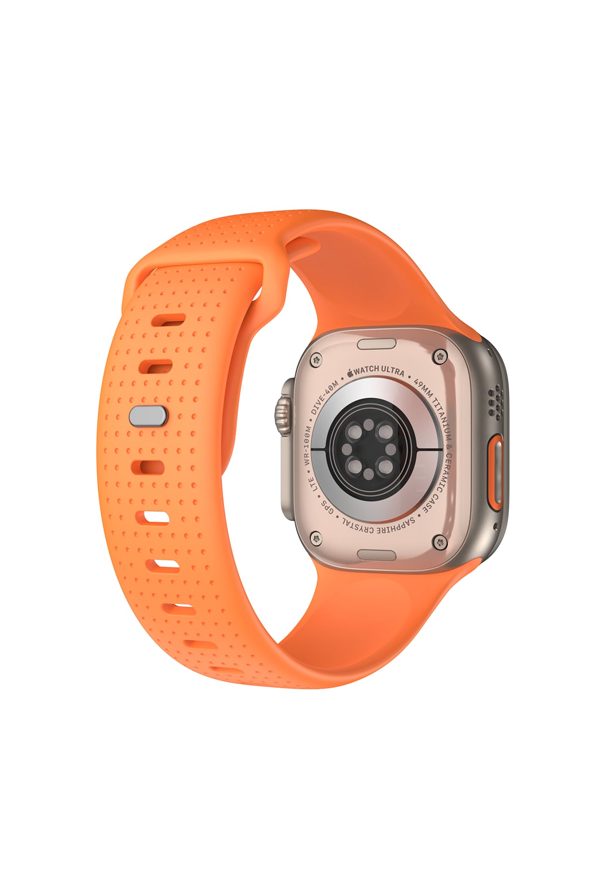 Wiwu Wi-WB0201 Comf Secur Apple Watch / Ultra Uyumlu Silikon Kordon Turuncu
