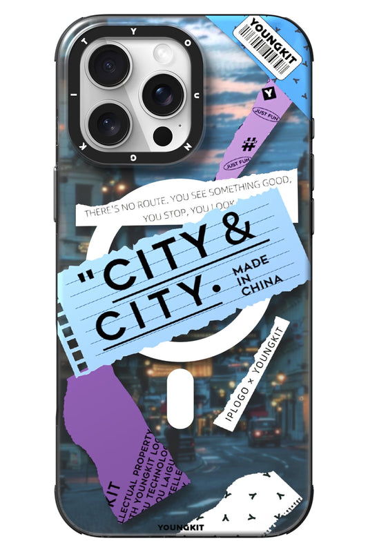 Youngkit A-City iPhone 16 Pro Magsafe Uyumlu Kılıf Mavi