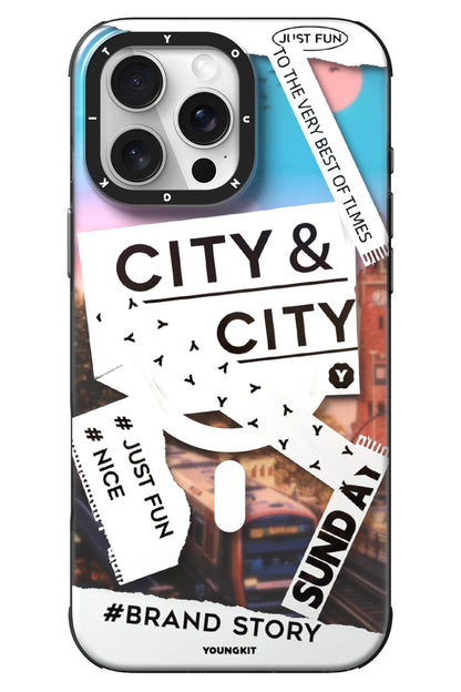 Youngkit A-City iPhone 16 Pro Max Magsafe Uyumlu Kılıf Beyaz