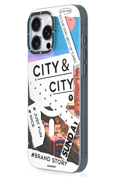 Youngkit A-City iPhone 16 Pro Max Magsafe Uyumlu Kılıf Beyaz