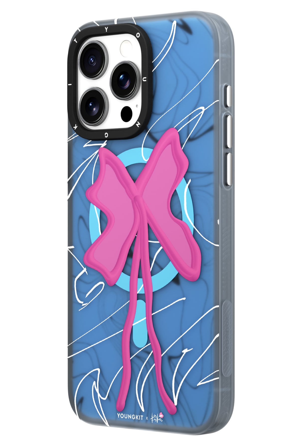 Youngkit Anti-Trend iPhone 15 Pro Max Magsafe uyumlu Kılıf Mavi
