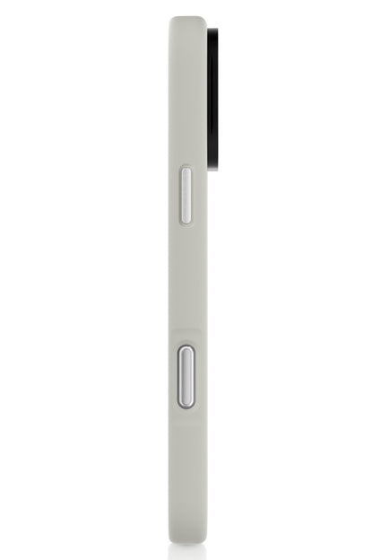 Youngkit Bitty Cream iPhone 16 Pro Magsafe Uyumlu Standlı Silikon Kılıf Gri