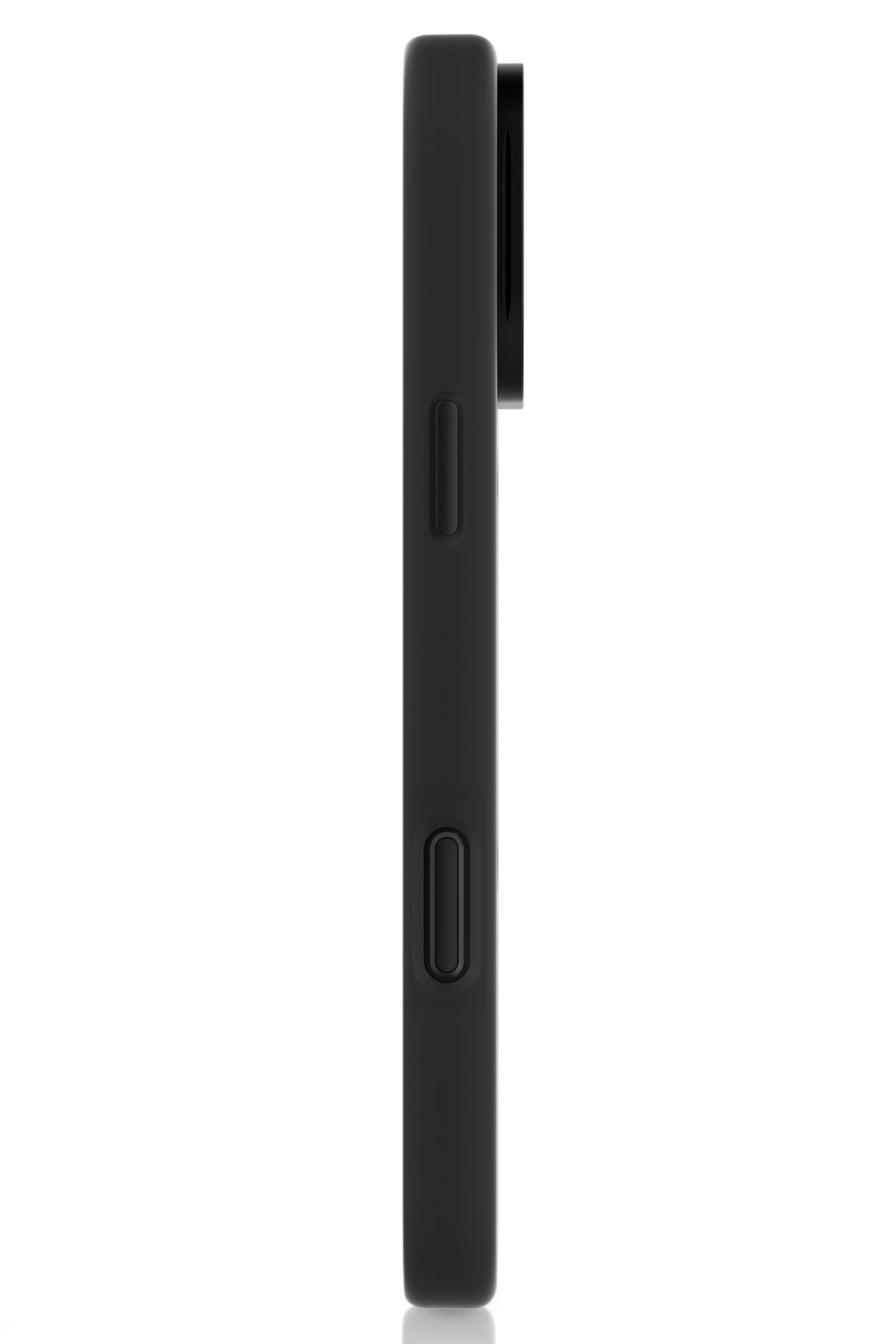 Youngkit Bitty Cream iPhone 16 Pro Max Magsafe Uyumlu Standlı Silikon Kılıf Siyah