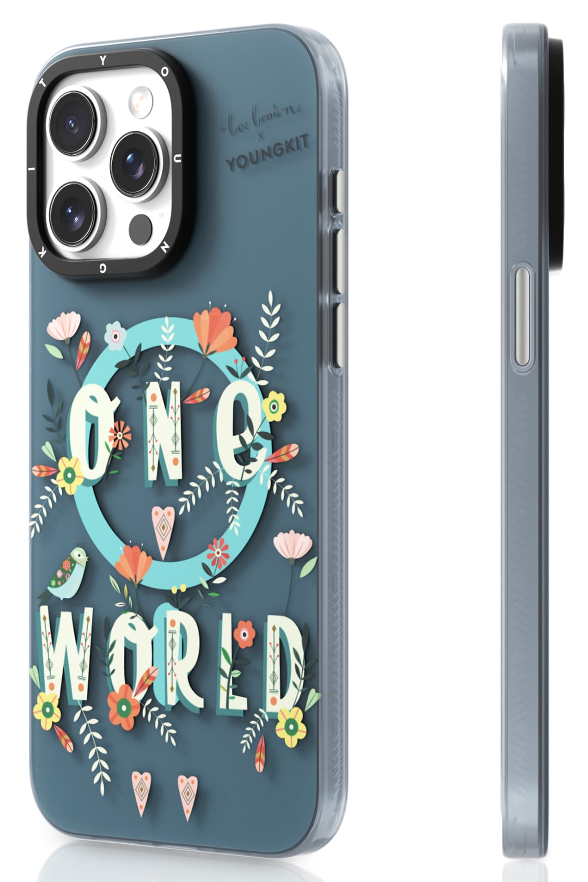 Youngkit Colorful Life iPhone 14 Pro Magsafe uyumlu Kılıf Turkuaz